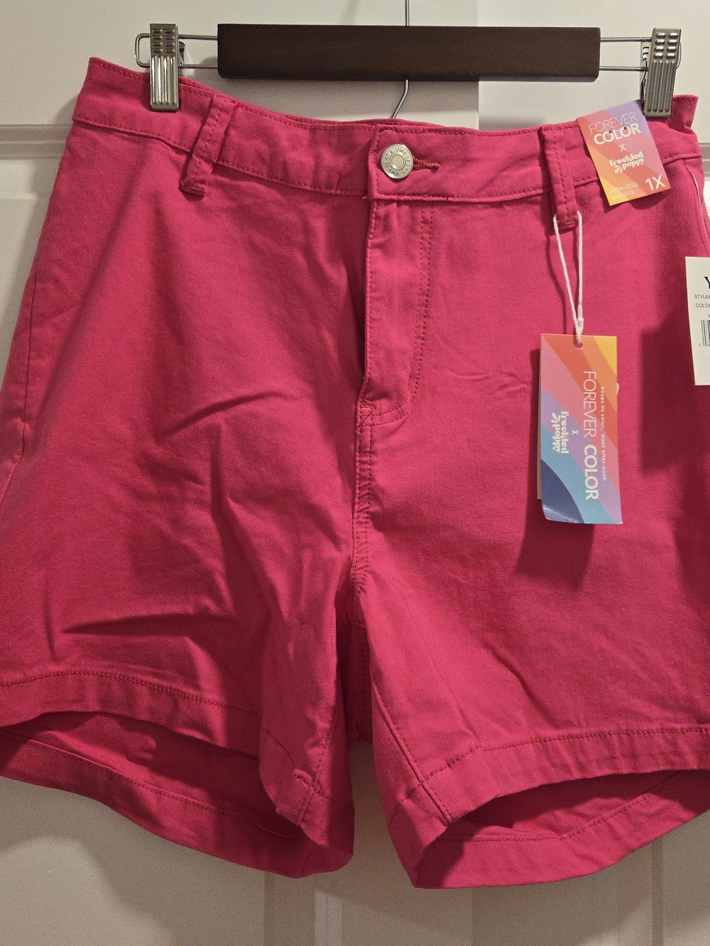 Pink High Rise Shorts NWT Size 1X